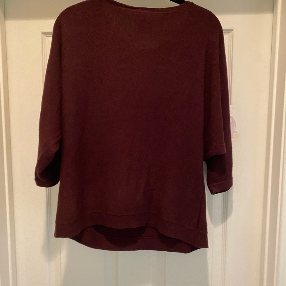 Batwing plum sweater in Med - Picture 5 of 5